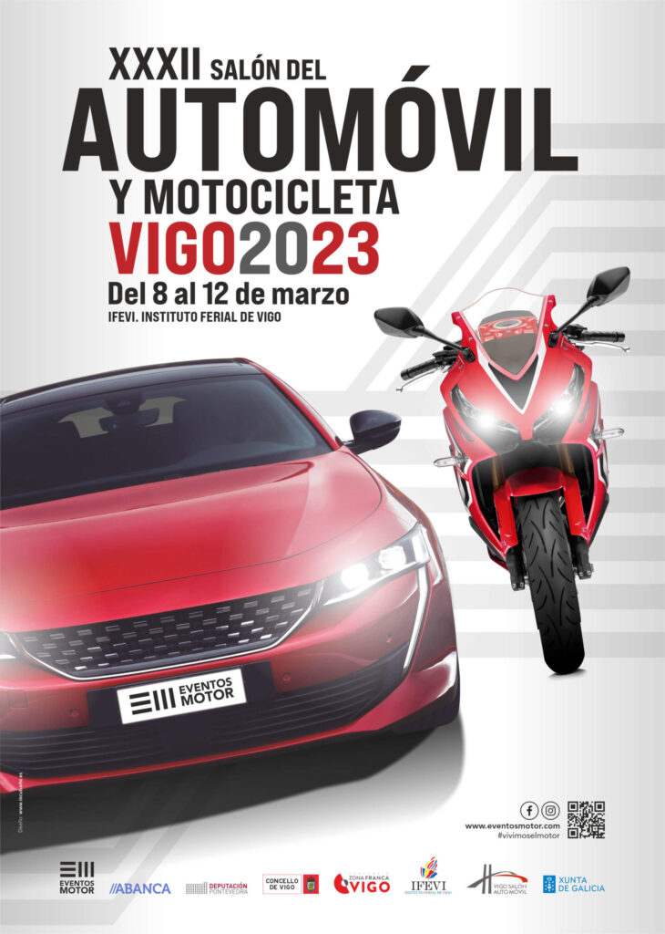 Cartel XXXII Salón del Automóvil y Motocicleta Vigo 2023