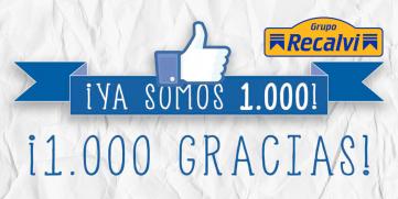 Recalvi rompe la barrera de los 1.000 fans en Facebook