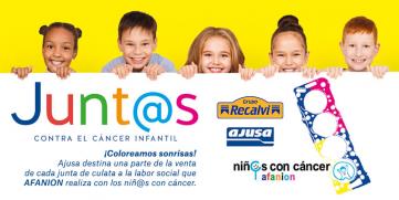 Recalvi colabora con Ajusa en la campaña “Junt@s contra el cáncer infantil”